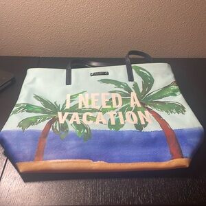 ‘I Need A Vacation’ Kate Spade Tote Bag